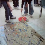 Abstract Expressionism Students painting abstract expressionism