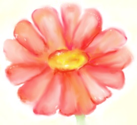 Gerbera Daisy - digital art